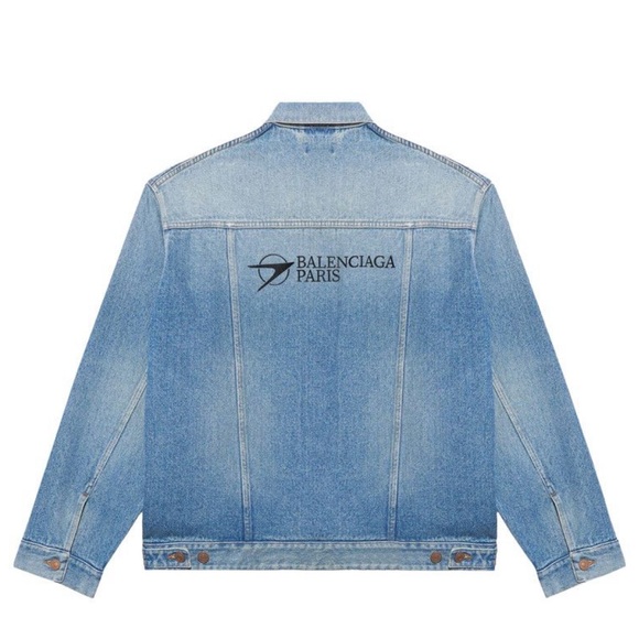 Balenciaga Light Blue Denim Jacket - Picture 2 of 3